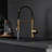 Commercial LED Kitchen Faucet With Pull Down Sprayer, Single Handle Single Lever Kitchen Sink Faucet-119337302