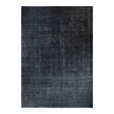 One-of-a-Kind 17' 8" X 12' 3" 2010s Wool Area Rug in Gray