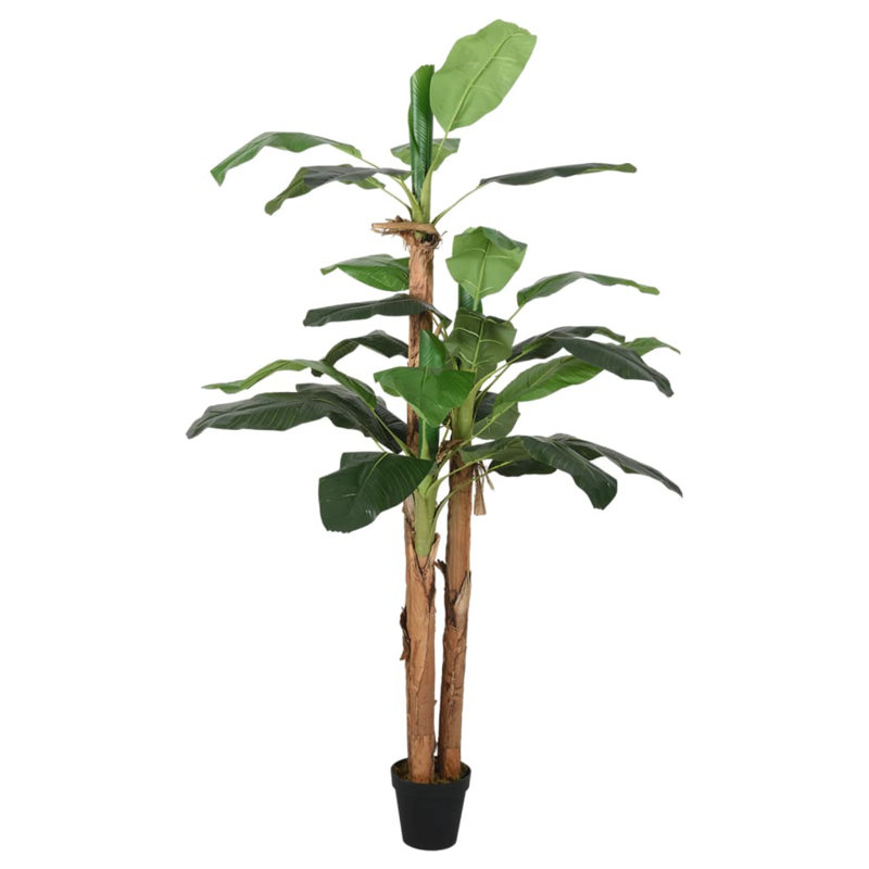 Faux Banana Leaf Tree in Pot, 180cm H x 80cm W