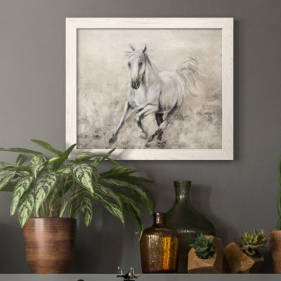 Majestic Stallion II - cadre flottant, reproduction d'art sur toile