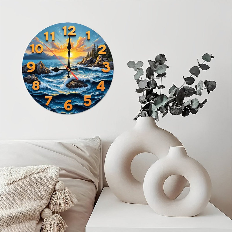 Horloge murale Ocean Sunset