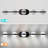 35" Modern Minimalist Bathroom Vanity Light, LED 5 Bulb Crystal Sand Acrylic Shades, Wall Mounted Decorative Lighting Fixture, Suitable For Bathroom Vanity Mirror (Black)-732184589