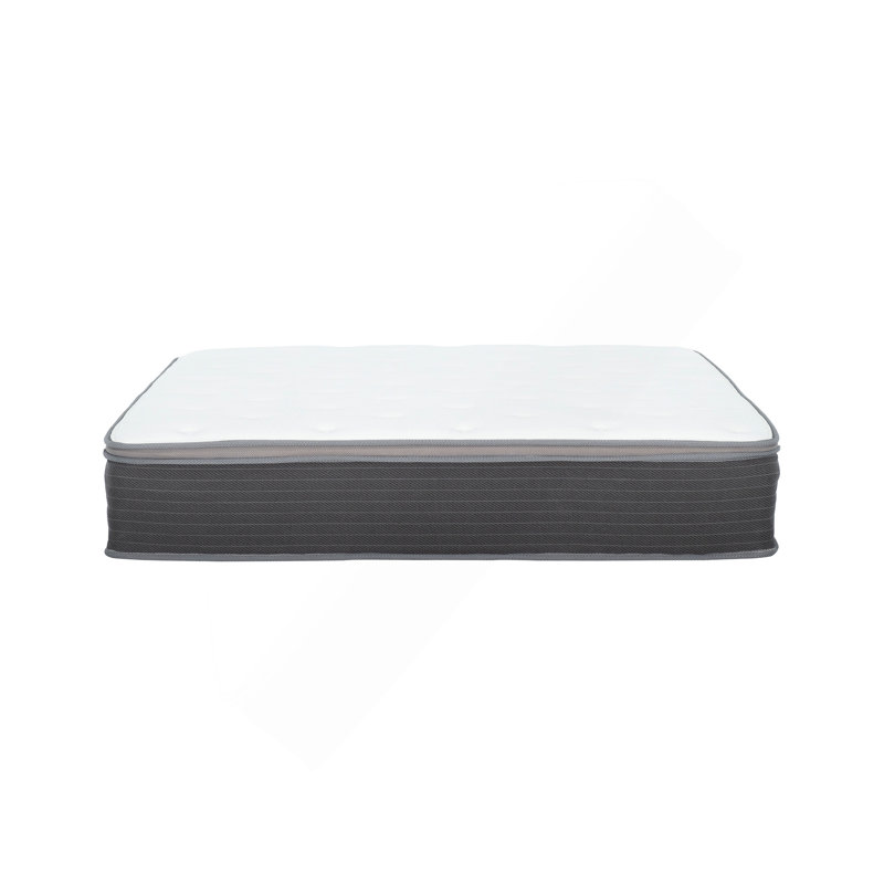 Plush Hybrid Mattress In A Box, Pocket Spring And Gel-Infused Memory Foam Mattress, Pressure Relief, Cooling Technology, 12"