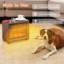 Josann 13.1'' W Brown Electric Fireplace