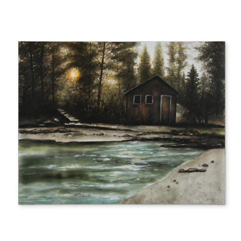 Cabin in the Forest Man Cave Placemat | Polyester Home Decor