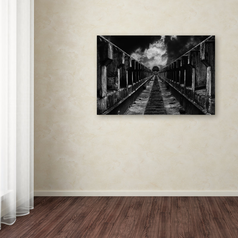 « to the train », impression sur toile tendue, H 22 po x l 32 po