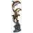 Statue de jardin triple dauphins