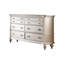 Commode 1 chambre classique avec tiroirs de rangement en argent antique
