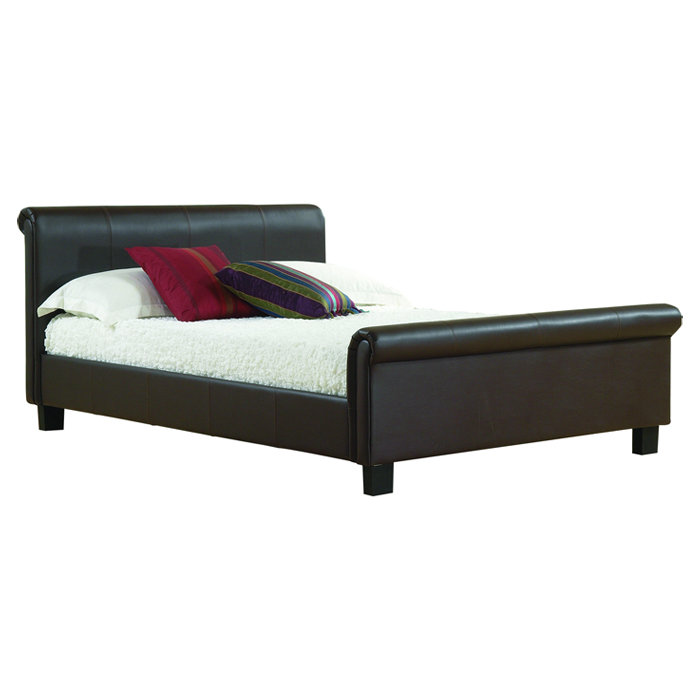 Johnstown Upholstered Bed, Kingsize (5'), Brown