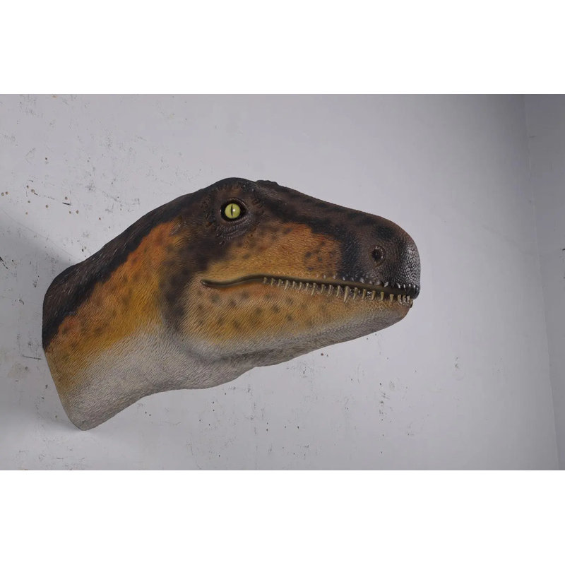 Theropod Dinosaur Head Life Size Statue