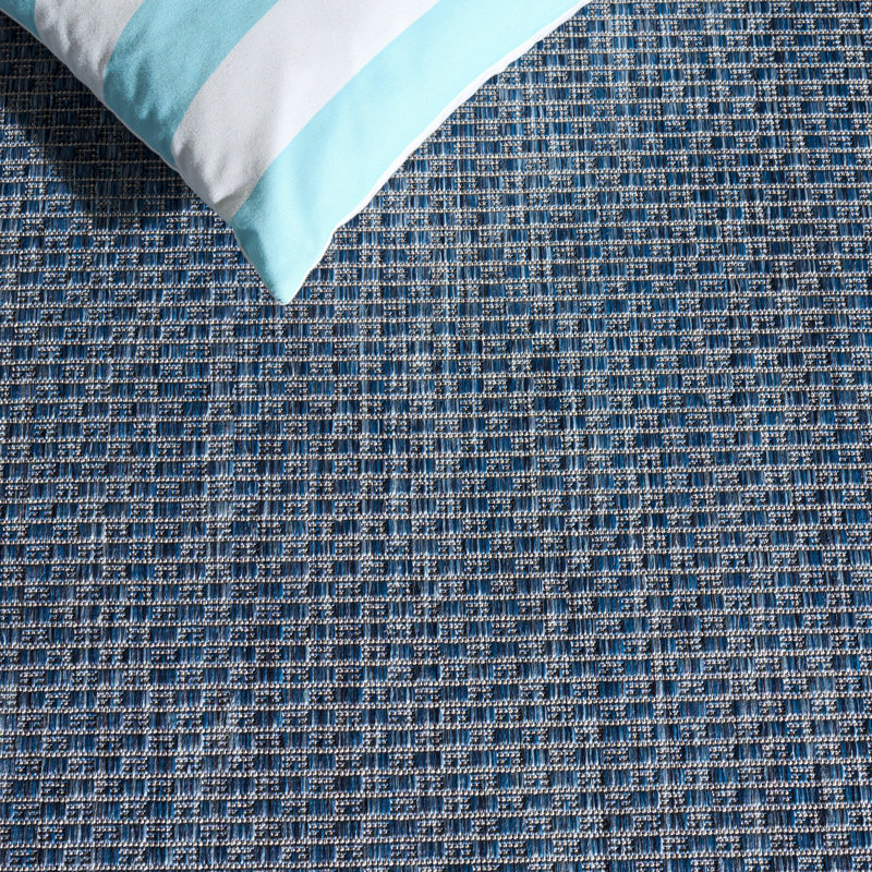 Courtyard Power Loom Performance No Pattern Indoor Rug, 5'-3" x 7'-7" Rectangle