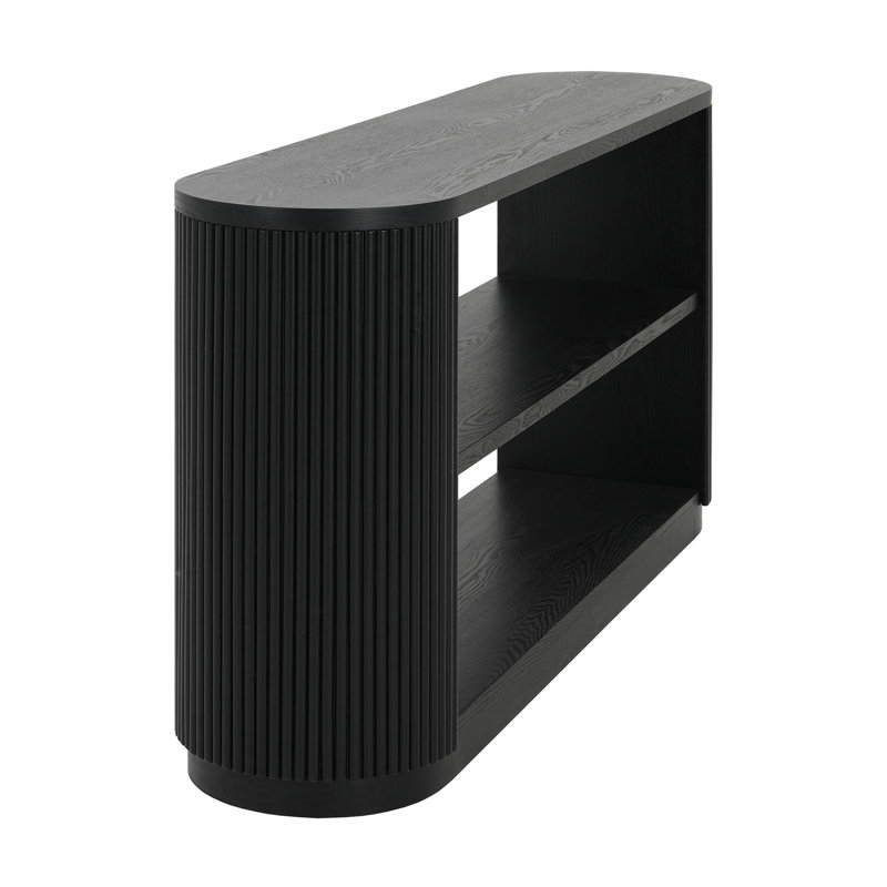 Modern Entry Console Table, Black