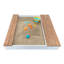 AXI 117cm x 187cm Solid Wood Square Sandbox with Cover-88358507