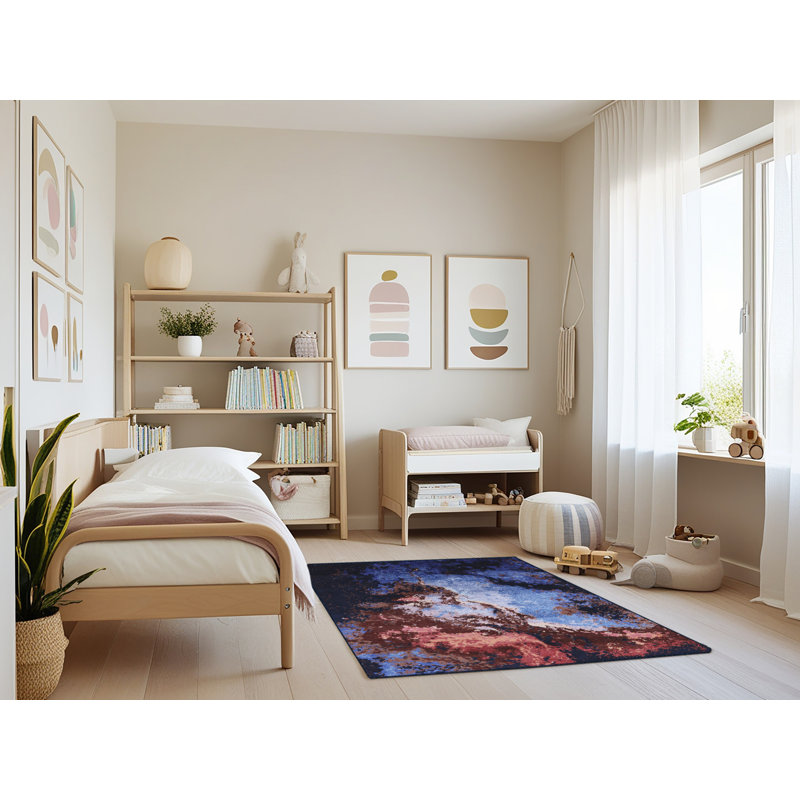 Abstract Indoor Rug, Rectangle 3' x 5'