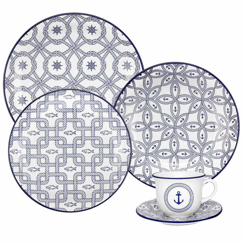 Floreal 20 Piece Handmade Dinnerware Set - Service for 4
