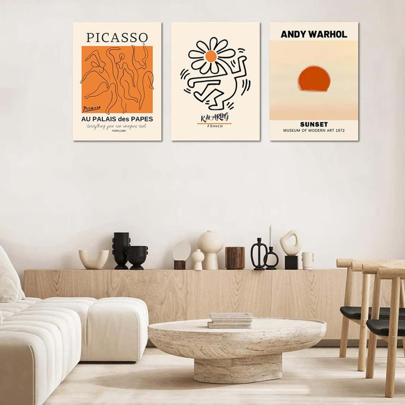 3 Piece Wrapped Canvas Print, 60 cm H x 40 cm W