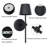 Dimmable Armed Wall Sconces Wireless Empire Metal Shade Black Fixture for Mirror Painting -1264398349