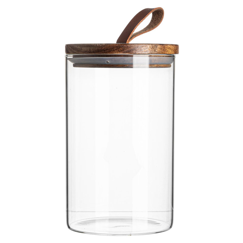 Glass Jar, 15.5cm H x 10cm W x 10cm D