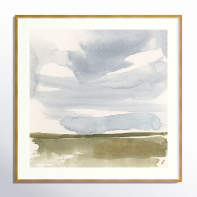 «Open Field S croquis I» par Victoria Barnes - peinture encadrée