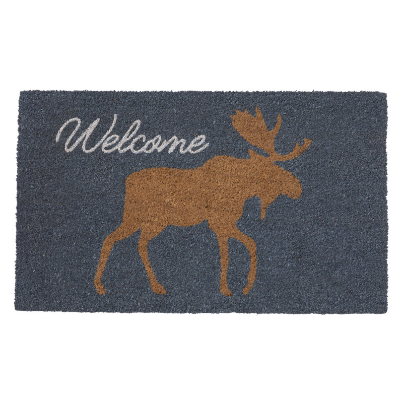 Moose Silhouette Outdoor Doormat