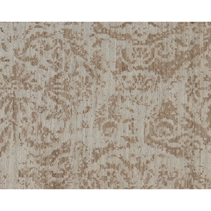 Hand Knotted Wool Area Rug in Natural