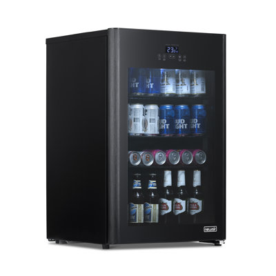 NewAir 125-Can Beer Froster | Ultra-Cold Mini Fridge for Bedroom, Gaming or Office | 23°F Beverage Cooler with Turbo & Party Mode | Black