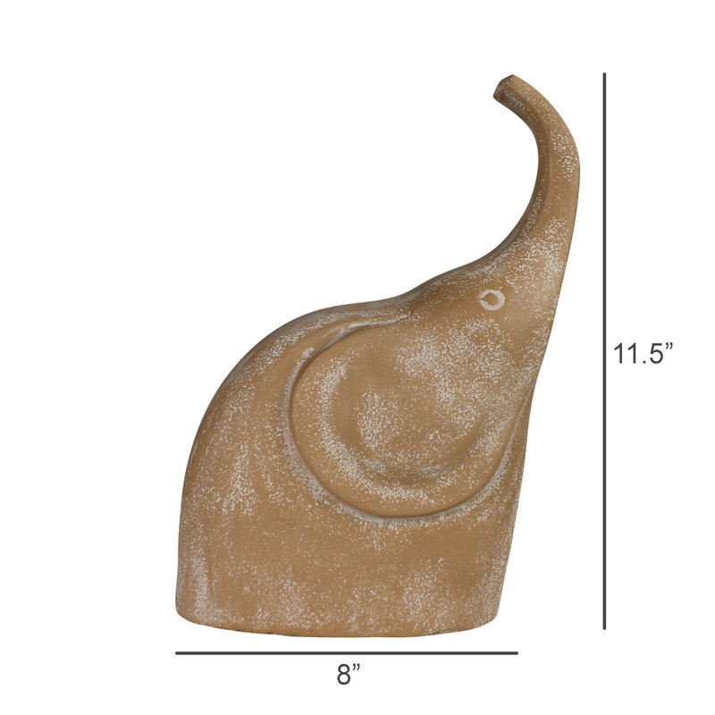Éléphant, blanc délavé