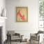 Red Boa' Framed Print on Glass