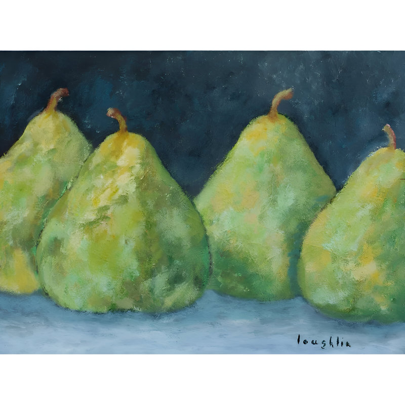 «Pears» par Brendan Loughlin, reproduction d'art sur toile tendue, H 18 po x l 24 po x P 1,5 po