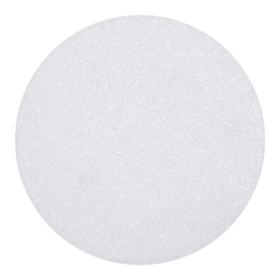 Napperon Sparkles Home | Tapis de table rond en perles de verre 15 po | Envers caoutchouté | Chic
