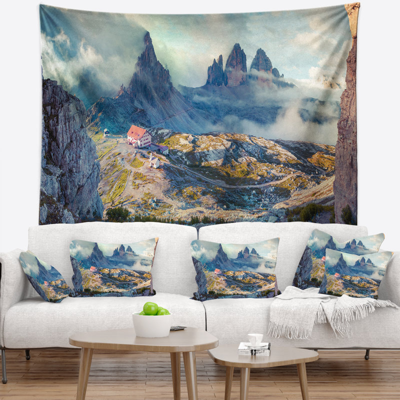 Lacatelli de polyester magnifique dans le tapisserie national park avec accessoires suspendus inclus, H 78 po x l 92 po