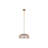 Chennel 1-Light Convertible Pendant or Semi-Flush in Natural Brass