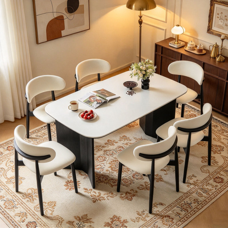 Table de salle à manger Retro, H 29,5 po x l 70,9 po x P 35,4 po