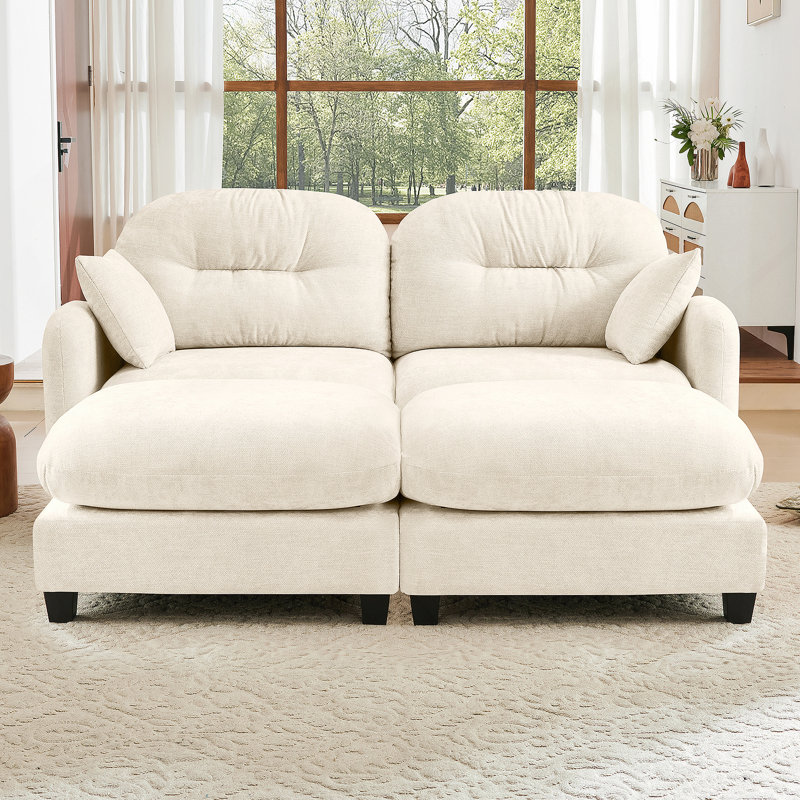 Canapés modulaires Cloud avec tissu en chenille de qualité supérieure, dossier capitonné, conception ergonomique et installation facile pour divers espaces