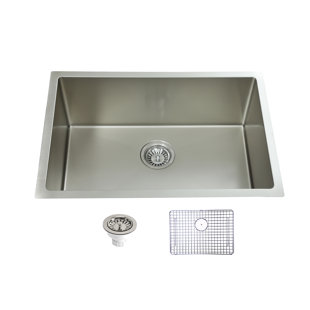 26'' L Undermount Single Bowl Stainless Steel Kitchen Sink