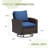 Outdoor Hand-Woven Wicker Patio Swivel Chair-1319319482-1319319477