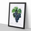 Blue Grapes by Pierre-Joseph Redoute - Picture Frame Graphic Art Print-55545310-55545311