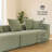 111" W × 37" D × 23.6" H Modular 3-Seat Sectional Sofa, All-Foam Deep-Seat Couch With Plush Textured Chenille-1152035827