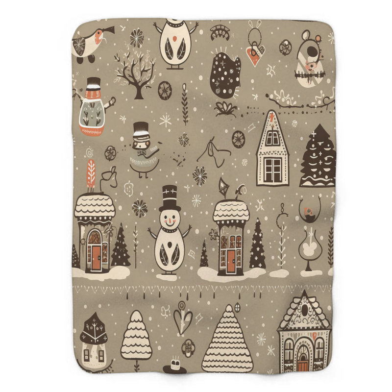 Bonhomme de neige - couverture 1 pièce, L 50 po x L 60 po