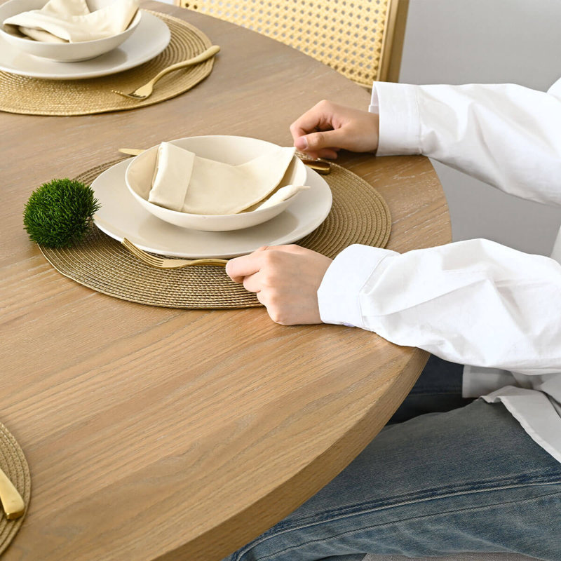 Table de salle à manger 60 po, Bois de chêne