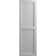 True Fit PVC Two Panel Chevron Modern Style Fixed Mount Shutters