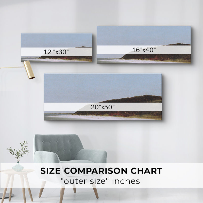 Nautical Series-CDXLIV- Toile tendue avec châssis - Prêt à accrocher, H 20 po x l 50 po