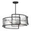 Luminaire suspendu géométrique 6 lumières Madeleyn