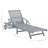 Stanstead 80" Long Acacia Single Chaise with Cushions-1681216925