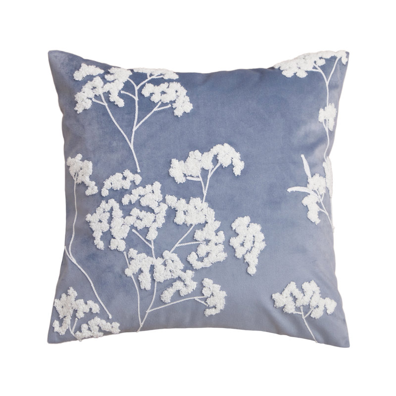 Baby's Breath Blue Pillow