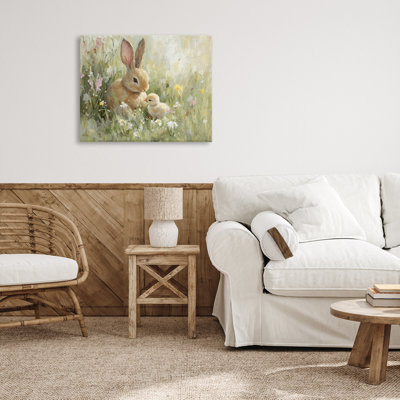 Sun Bathed Easter Babies Canvas, design by Petal Prints Design