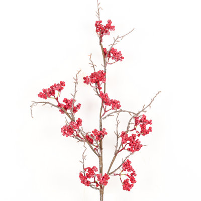 34" Artificial Farmhouse Berry Winter Sprays Floral Arrangement For Vase Filler, Branch Long Stem Faux Flower For Dining Table Centerpieces, Home Christmas Party Decor