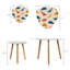 Ensemble de 2 tables basses gigognes Triangle
