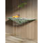 Console de vestibule géométrique moderne en forme de V avec dessus en pierre et pieds en acrylique transparent-1767598943