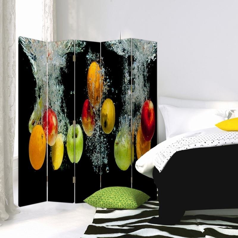 Raumteiler Apples in Water mit 5 Paneelen